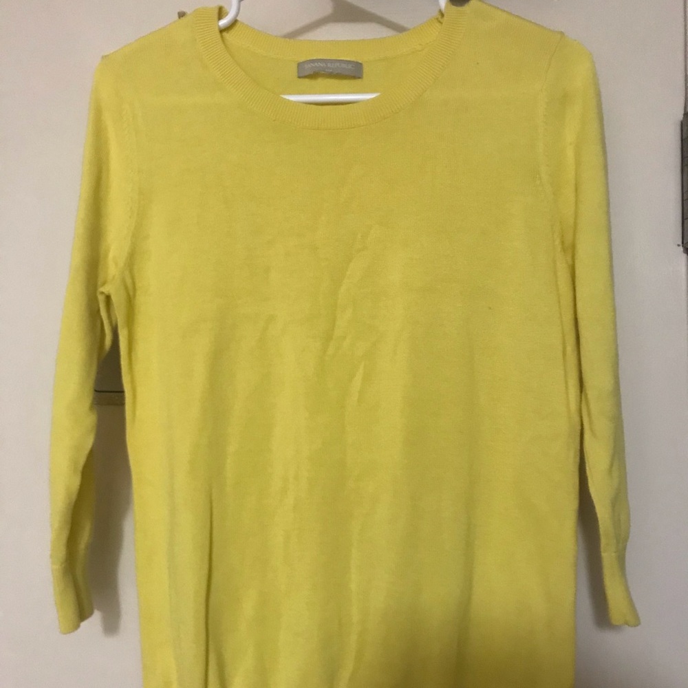Banana Republic yellow cardigan